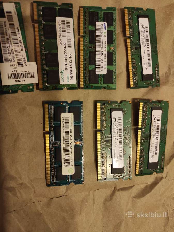 RAM Ddr3 laptop ( visi likę 10eu) - nuotraukos Nr. 2