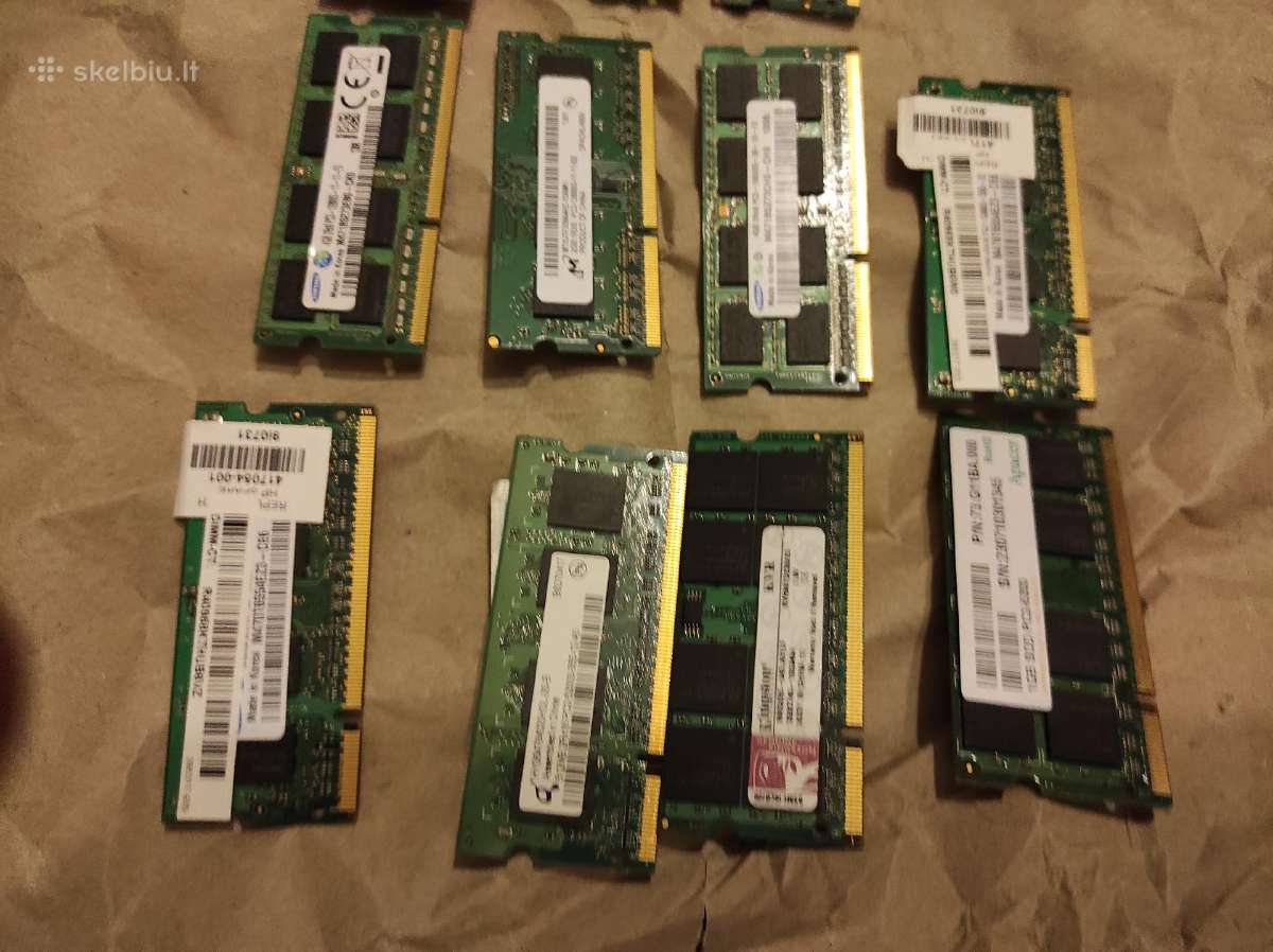 RAM Ddr3 laptop ( visi likę 10eu) - nuotraukos Nr. 3