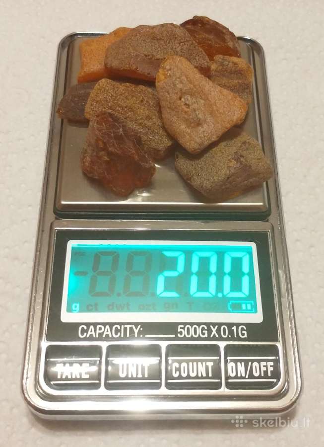 9 gražūs gintaro grynuoliai su žieve - 20 gr. - nuotraukos Nr. 3