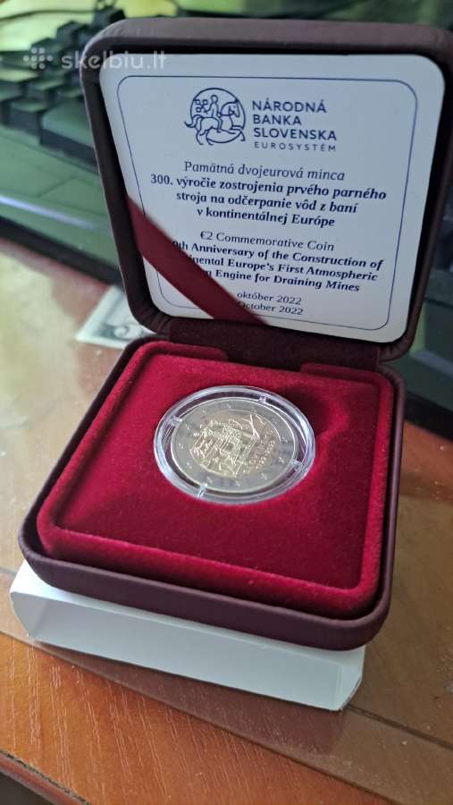 2 Eurai Slovakija pirmasis atm. variklis Proof