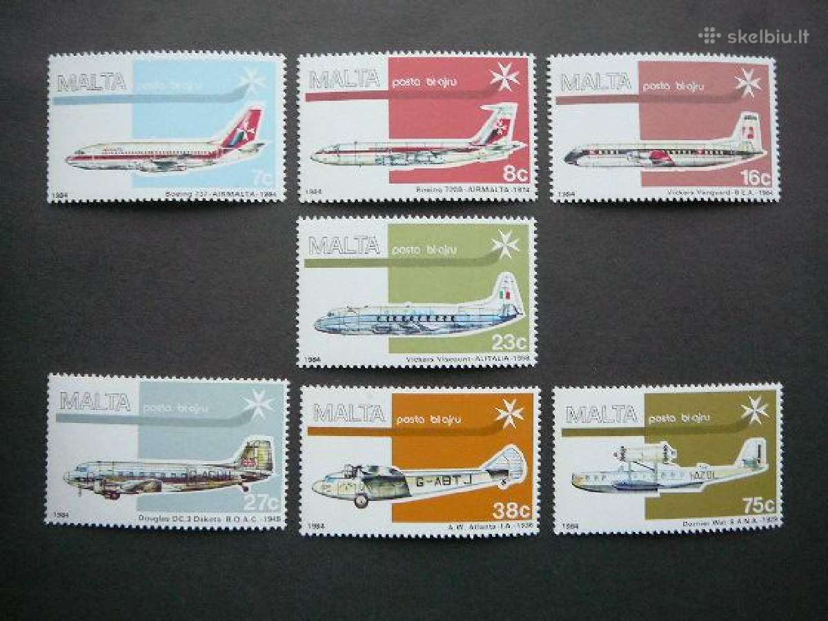 Lektuvai Malta 1984 mt697