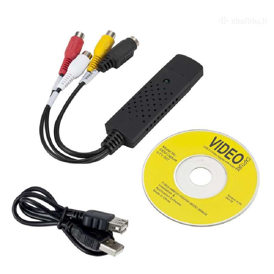 Usb adapteris analoginio vaizdo/garso įrašymui Rca - nuotraukos Nr. 2