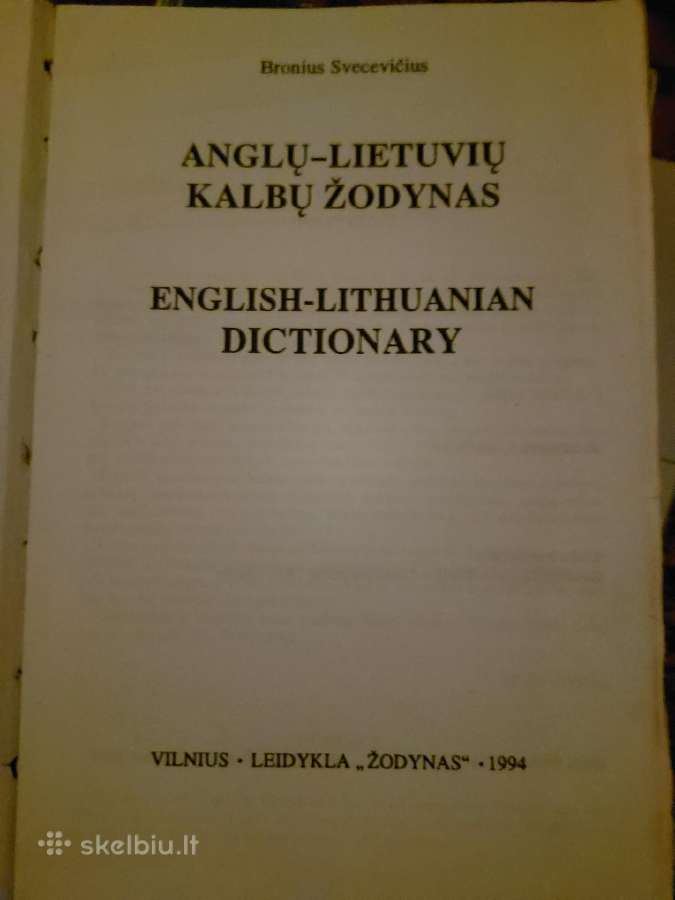 Anglų kalbos žodynas