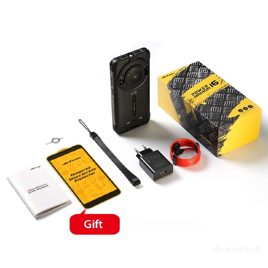 Šarvuotas Ulefone Armor 16 Pro (9600mah, 122db) - nuotraukos Nr. 3