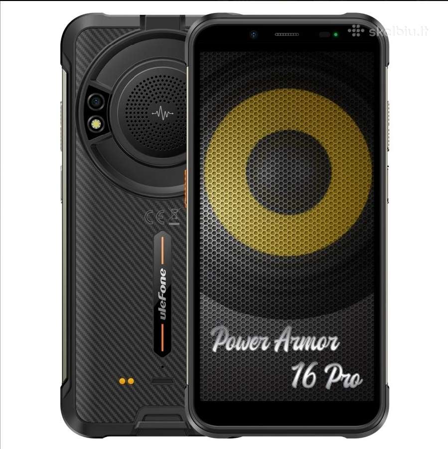 Šarvuotas Ulefone Armor 16 Pro (9600mah, 122db) - nuotraukos Nr. 28