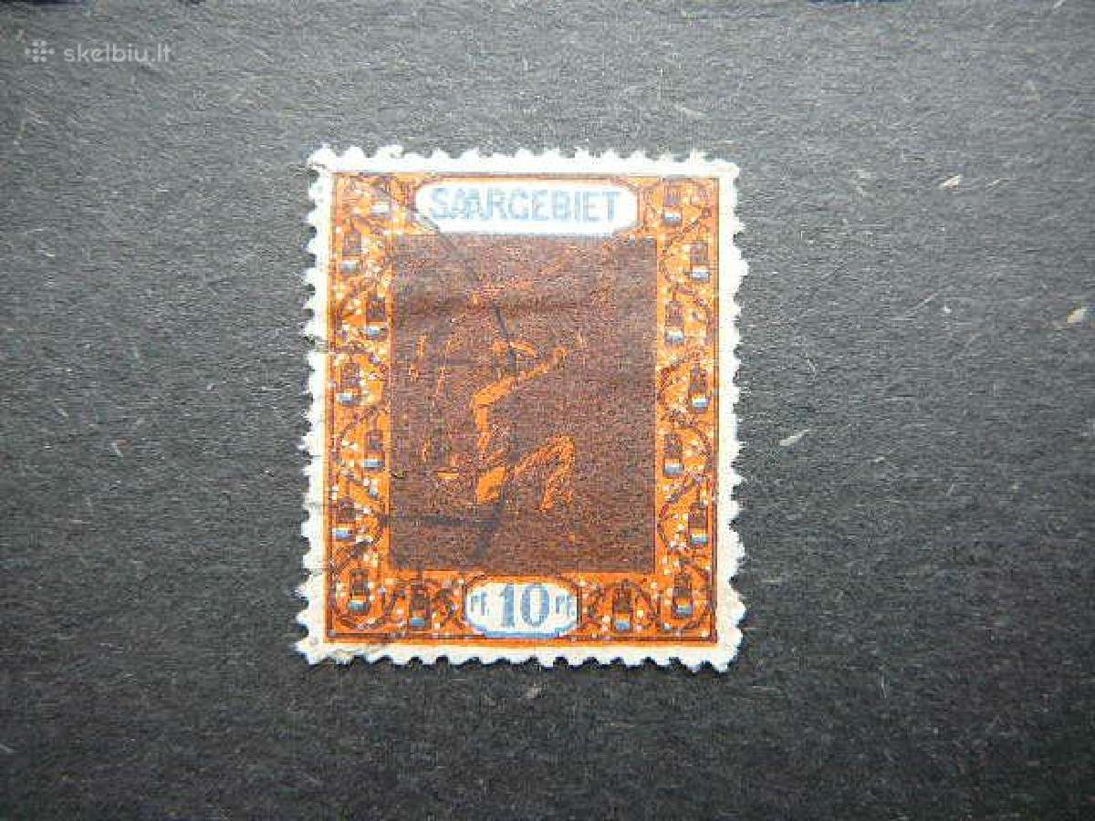 Saargebiet 1921 Standartai Vokietija sg54a