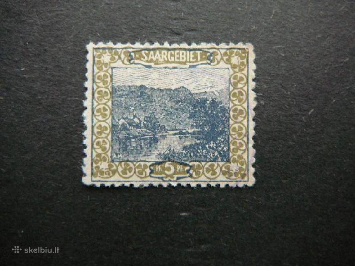 Saargebiet 1921 Standartai Vokietija sg53a