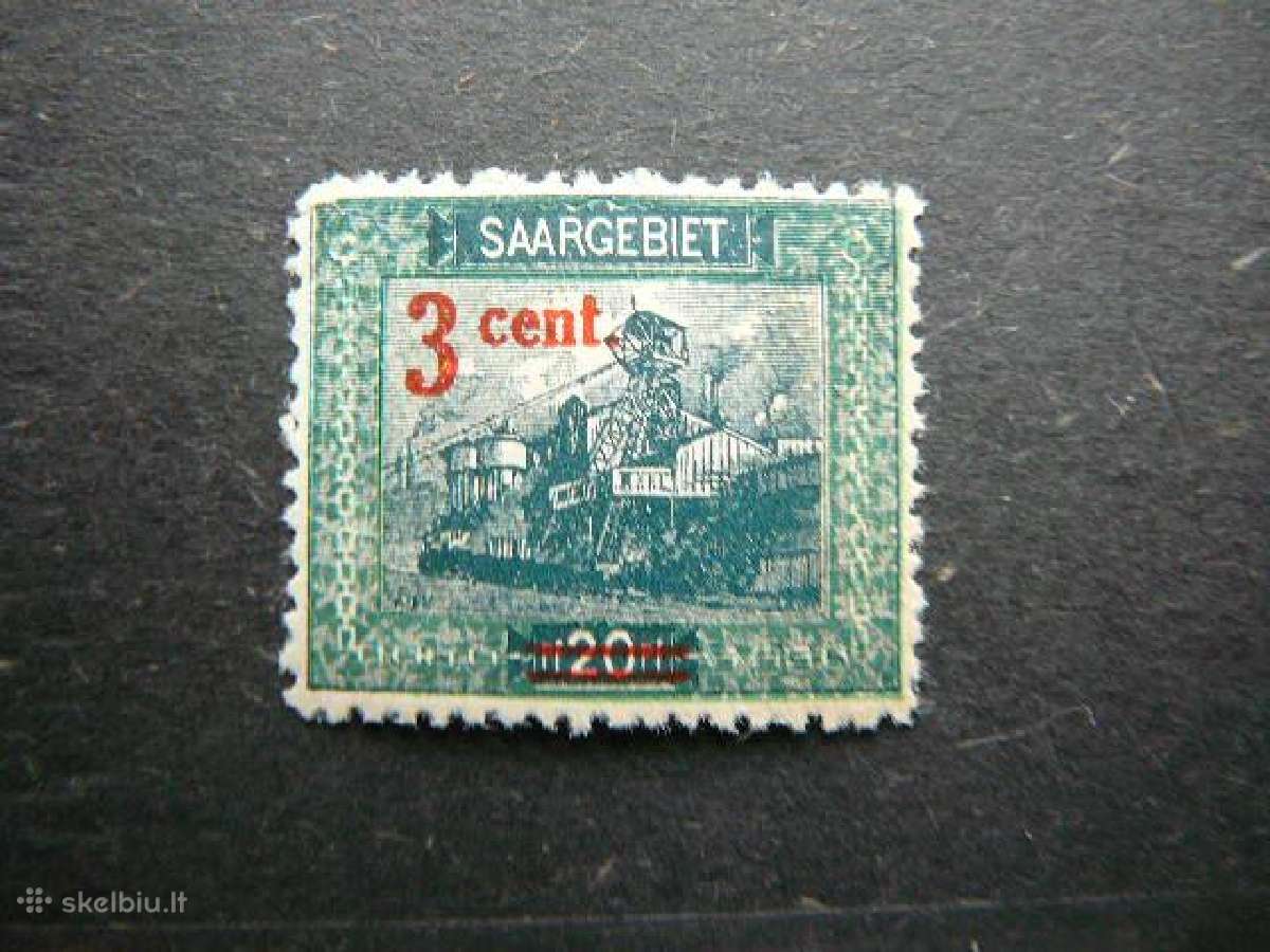 Saargebiet 1921 Standartai Vokietija sg70s