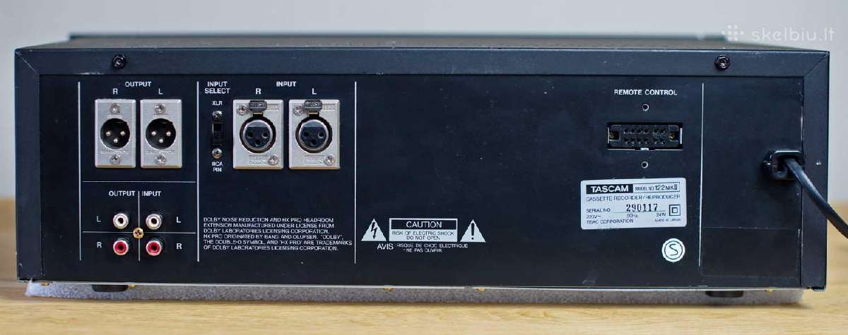 Kasetine deka Tascam 122 Mk II Tascam 122 Mk III - nuotraukos Nr. 10