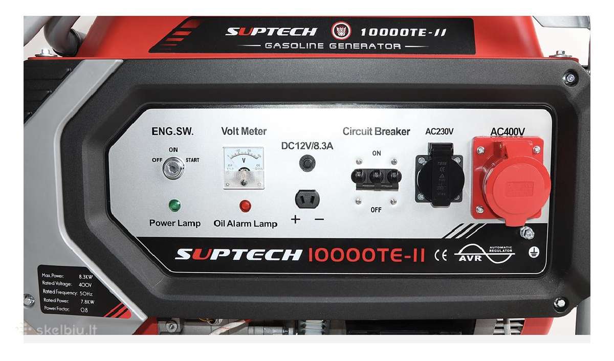 Generatorius Suptech 10000teii (trifazis) 8kw - nuotraukos Nr. 4