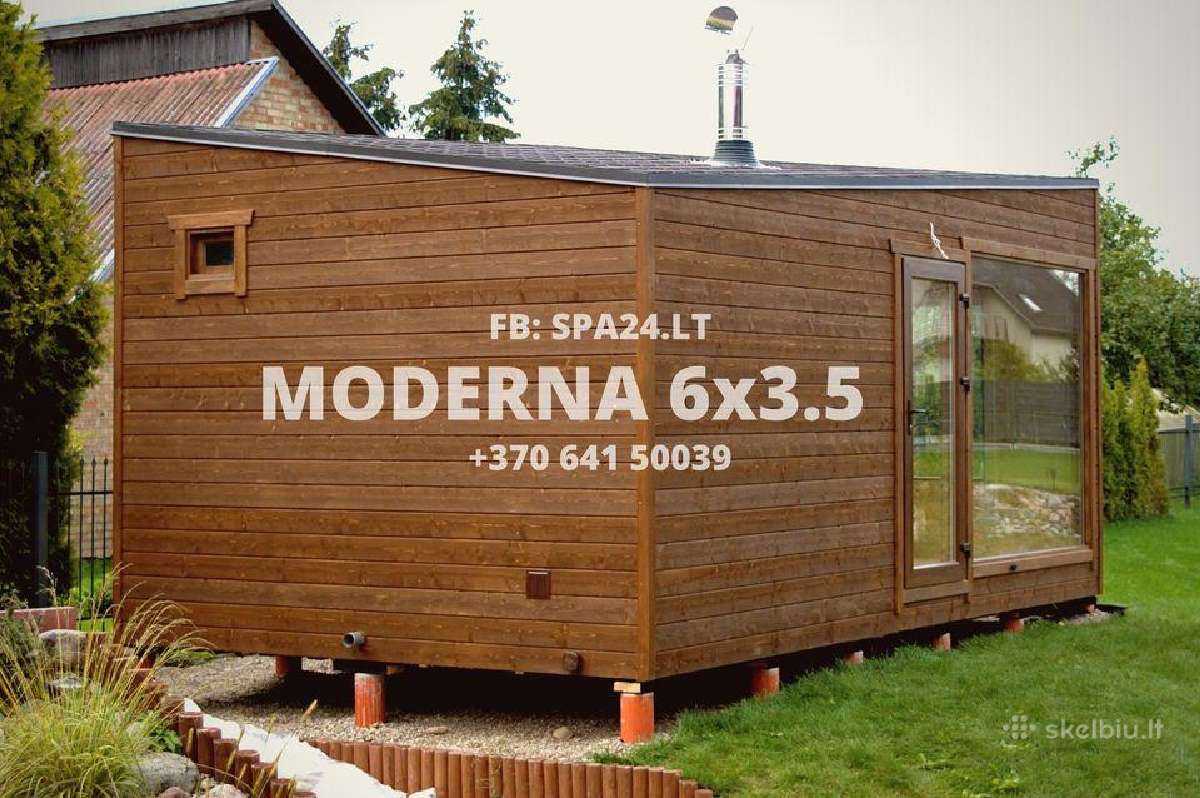 Karkasinė pirtis 6x3.5m - nuotraukos Nr. 5
