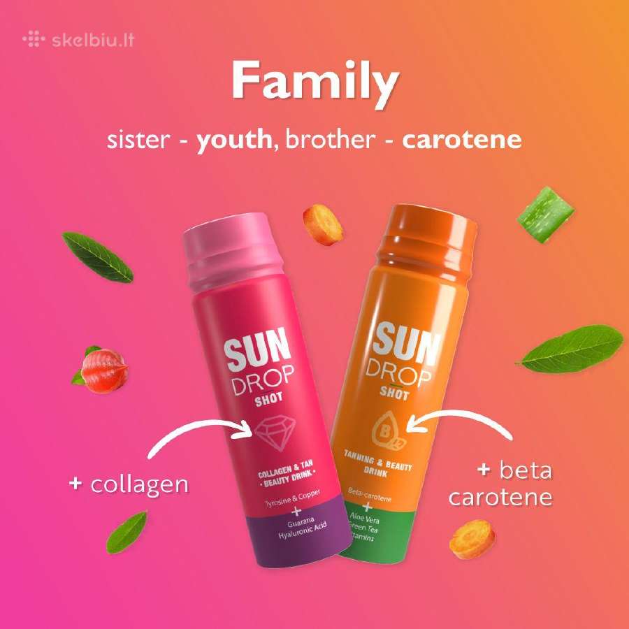Sun Drop shot Betacarotene , Collagen Skelbiu.lt
