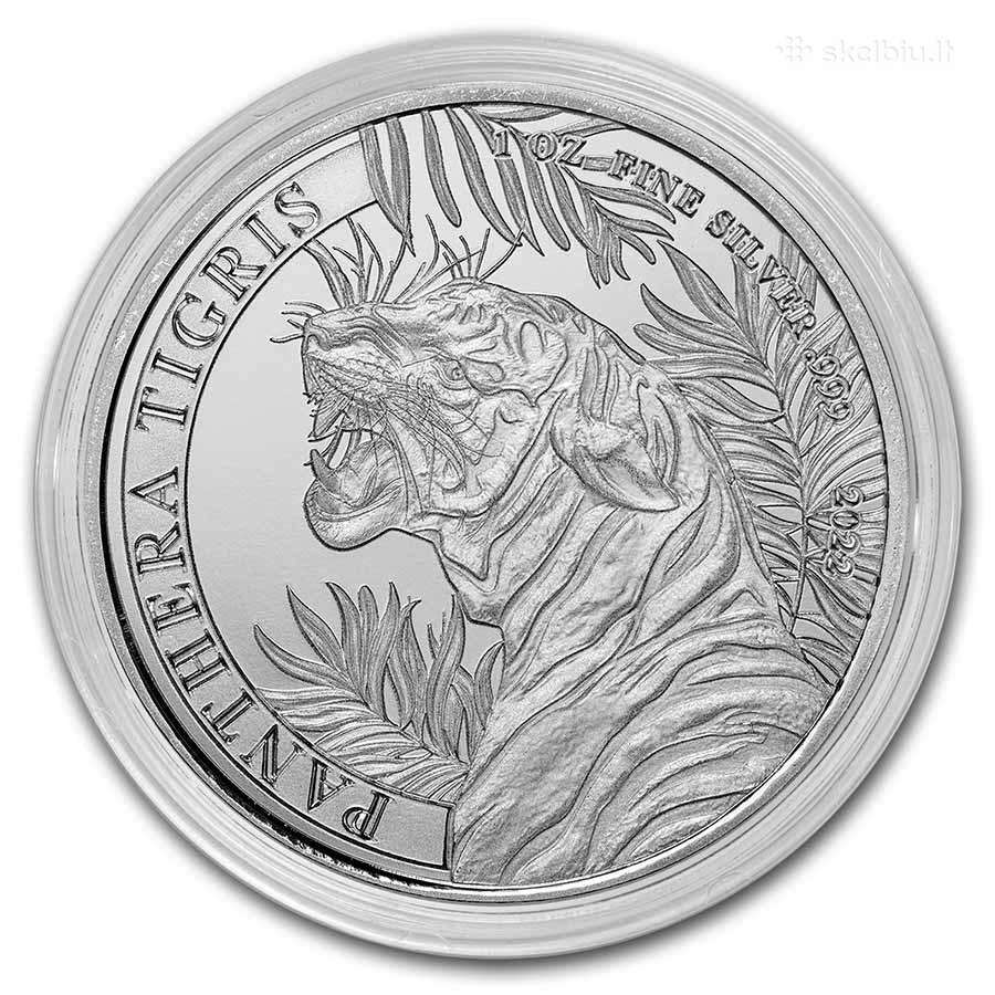 Investicines gryno 999 sidabro monetos - nuotraukos Nr. 14