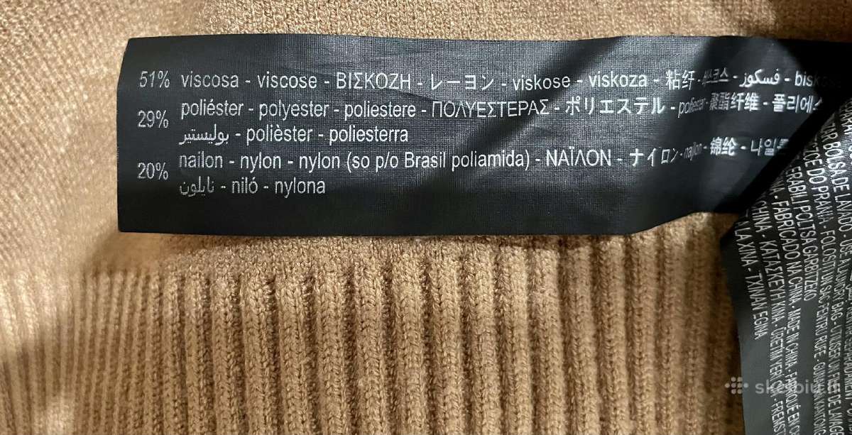 Zara camel spalvos megztinis - nuotraukos Nr. 5