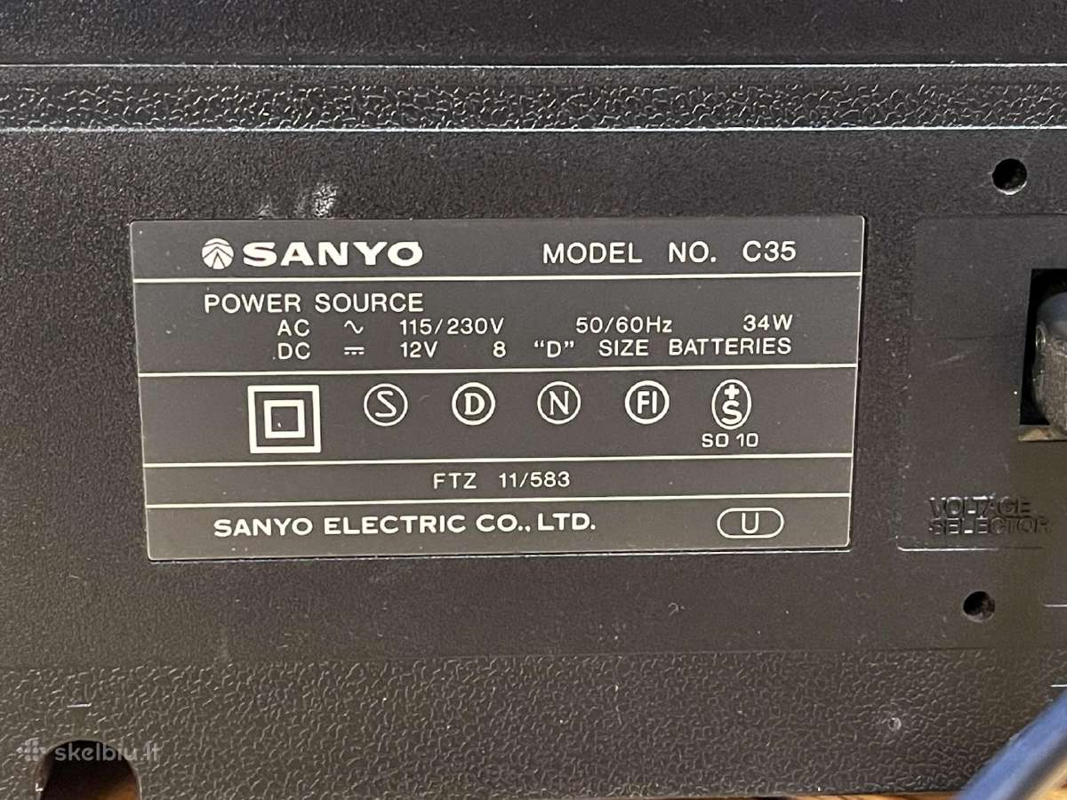 Sanyo c-35 bomboxsas - nuotraukos Nr. 3