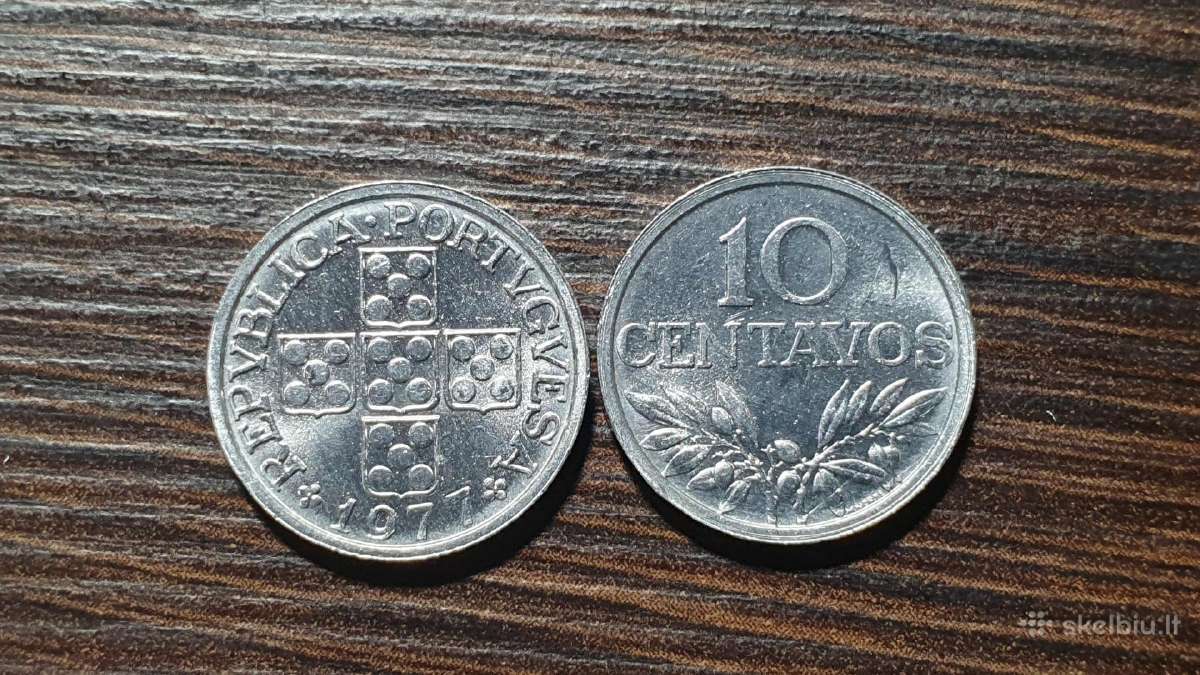 Portugalija 10 Sentavų, 1977 Km594