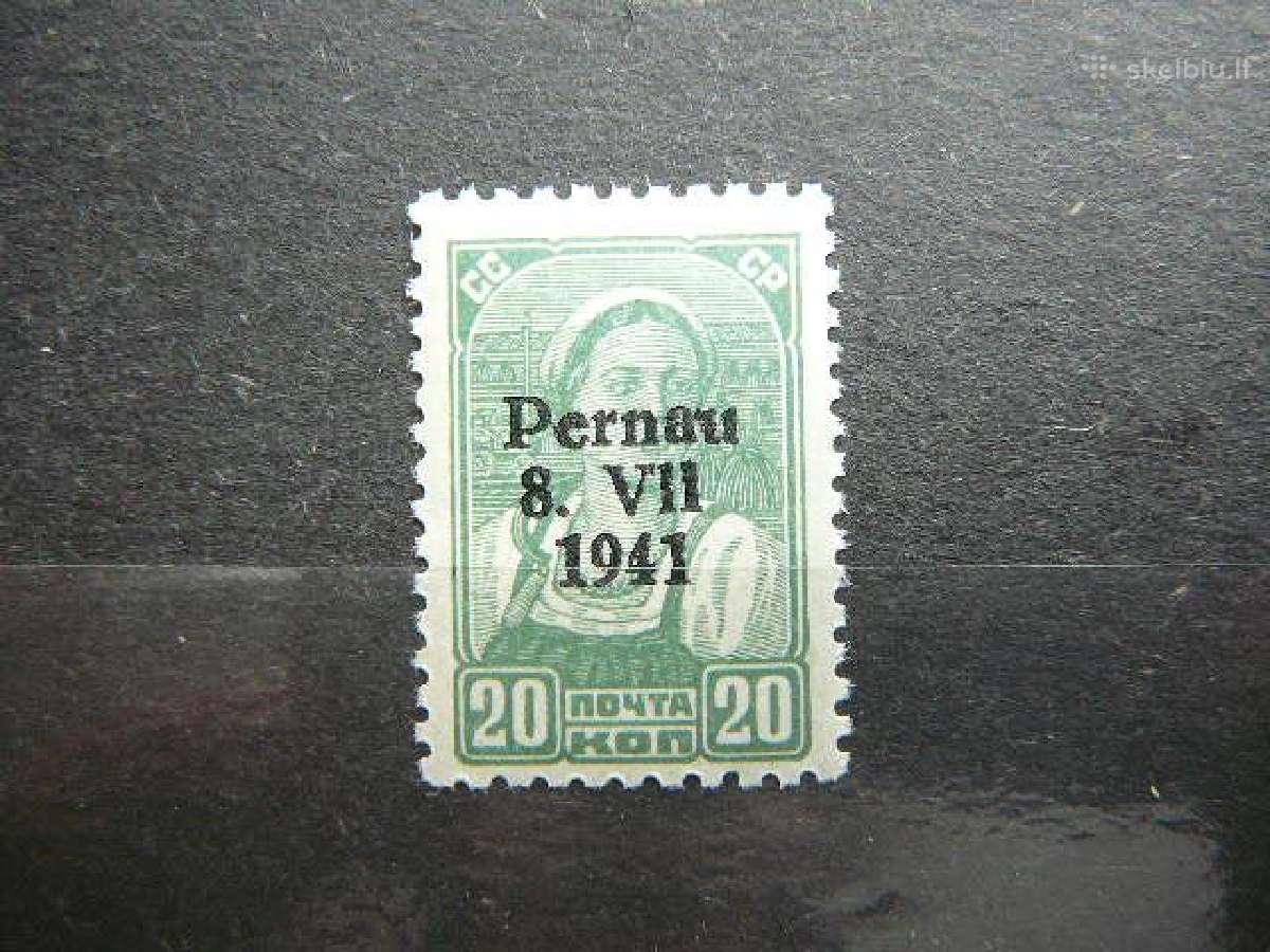 Pernau Estija Vokietija 1941 20k. esp8m