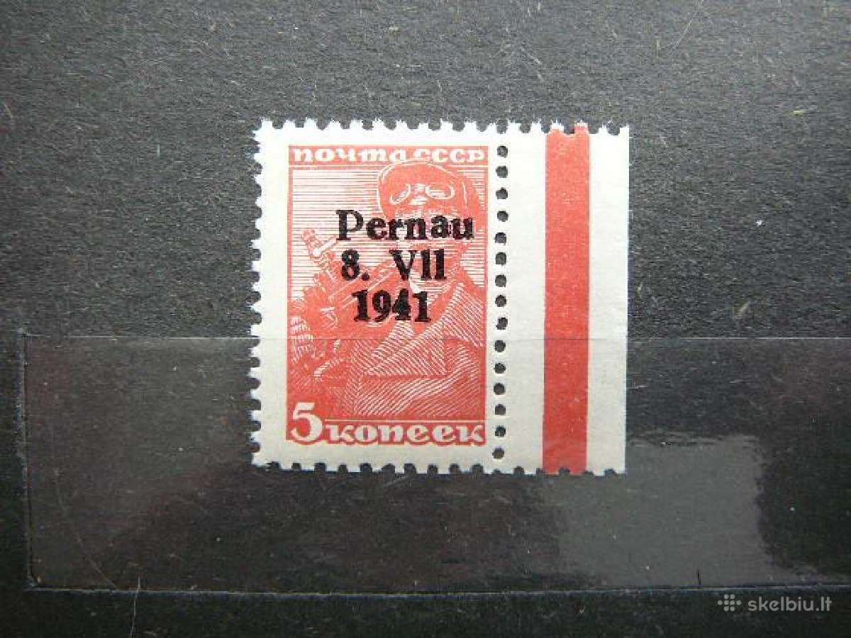 Pernau Estija Vokietija 1941 5k. esp5m