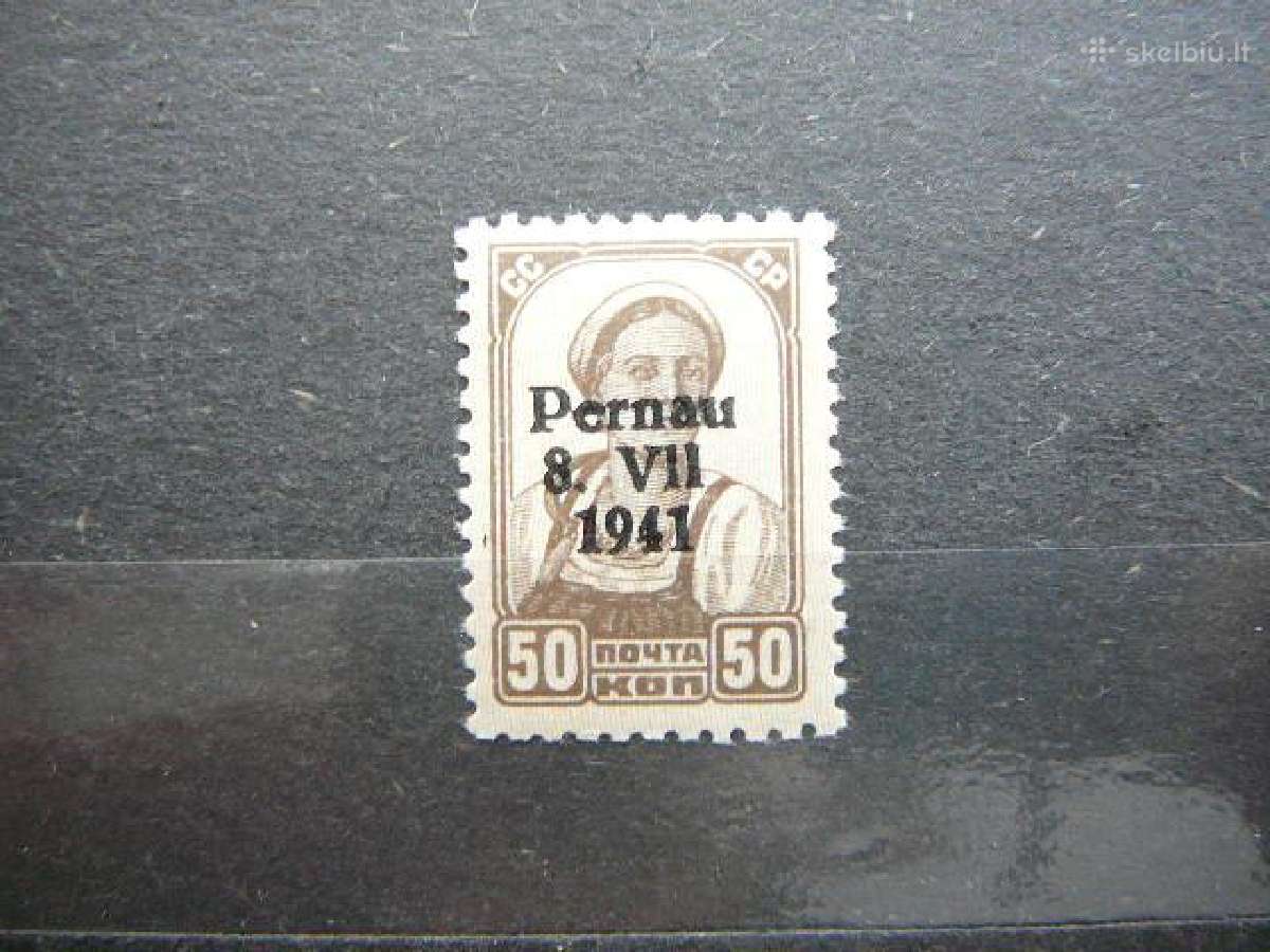 Pernau Estija Vokietija 1941 50k. esp10m
