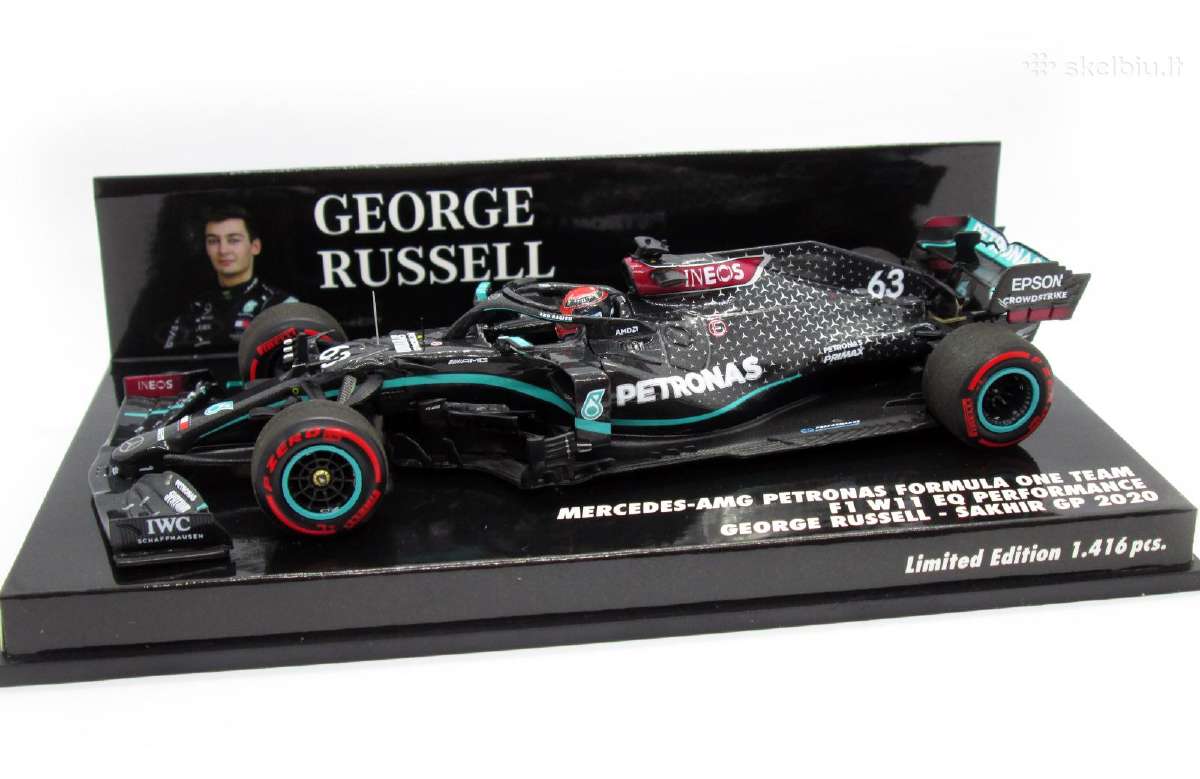 F1 Mercedes W11 Russell Sakhir Gp 2020 Minichamps - nuotraukos Nr. 3