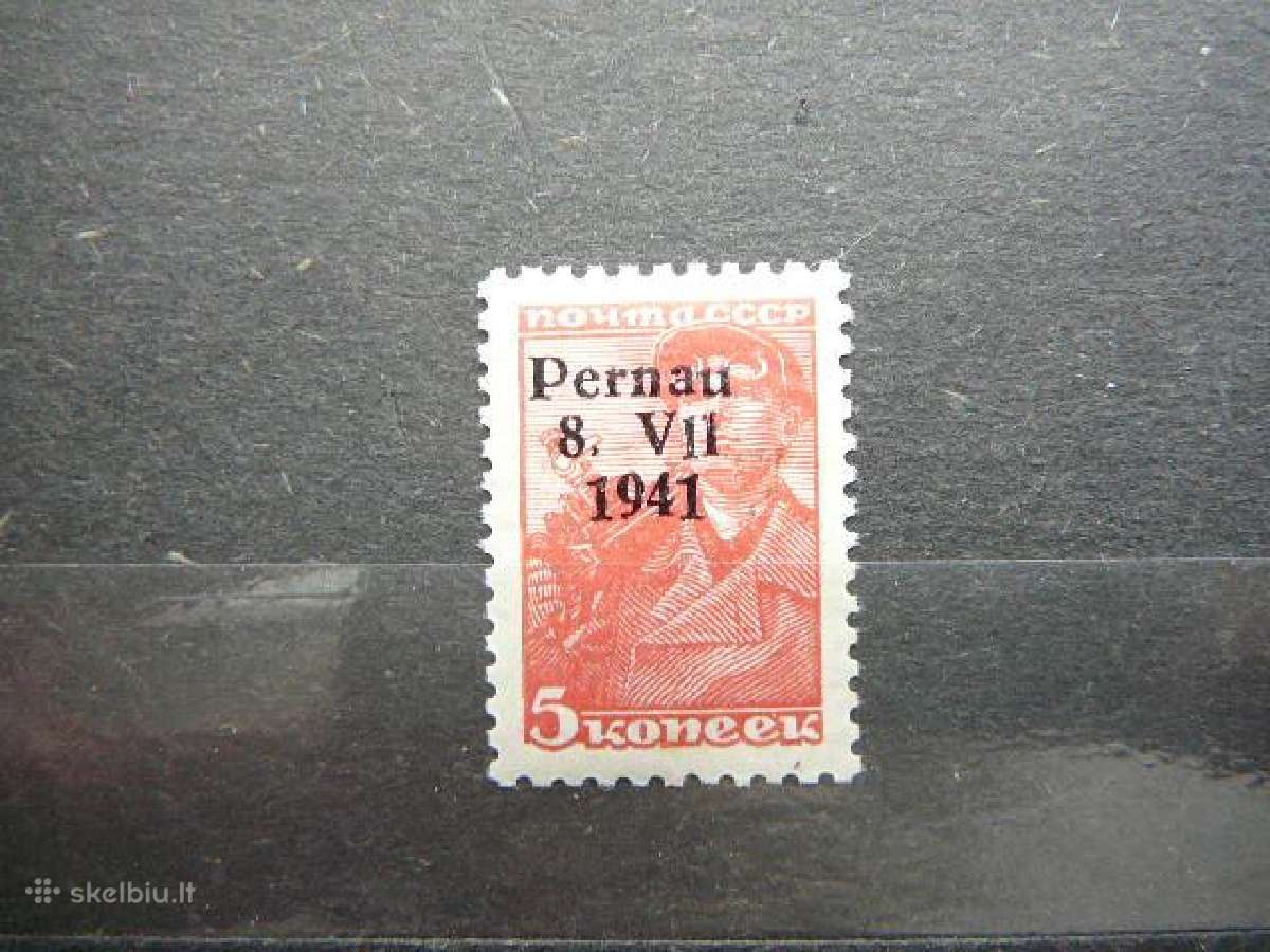 Pernau Estija Vokietija 1941 5k. esp05sp