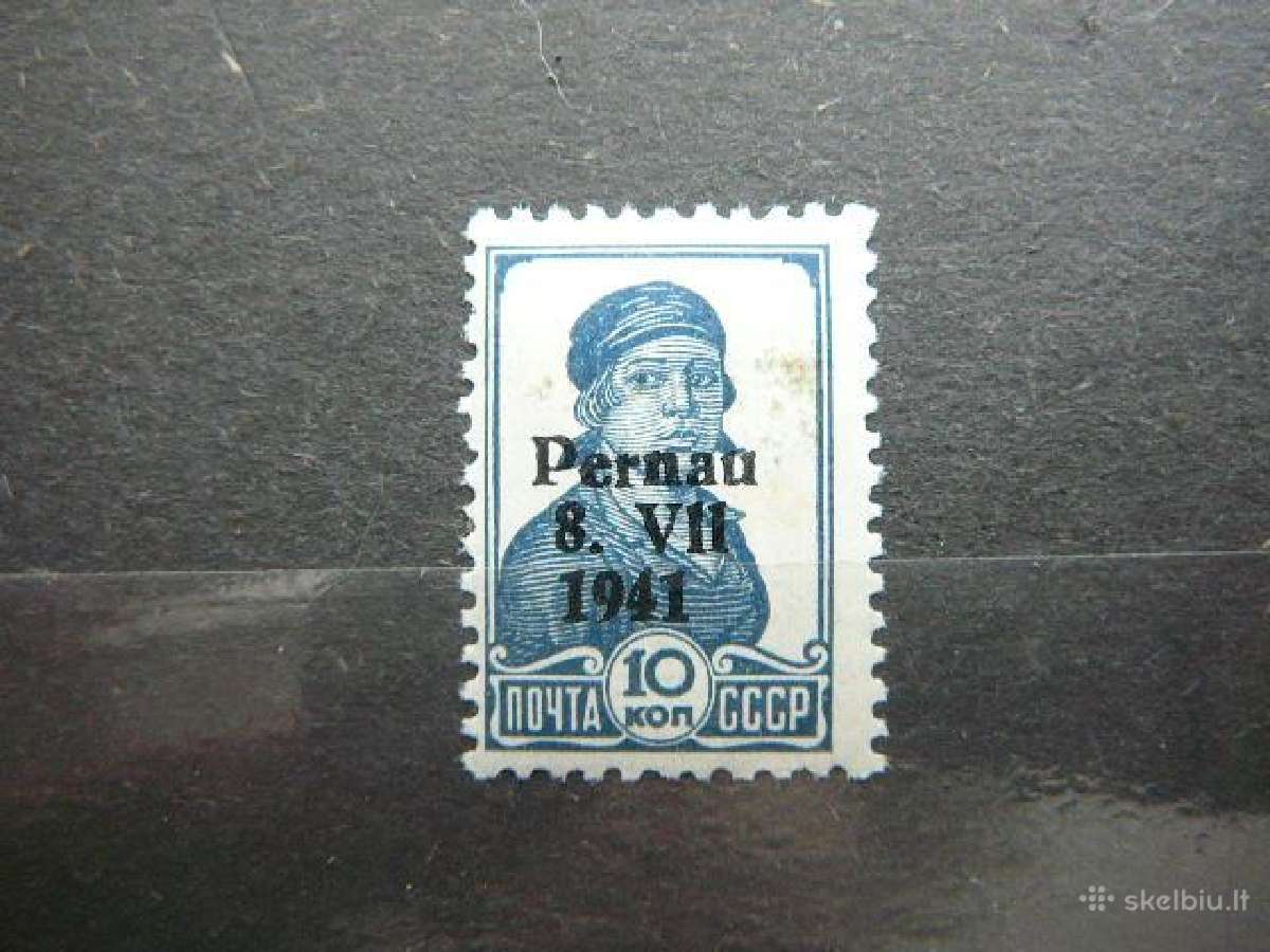 Pernau Estija Vokietija 1941 10k. esp06sp