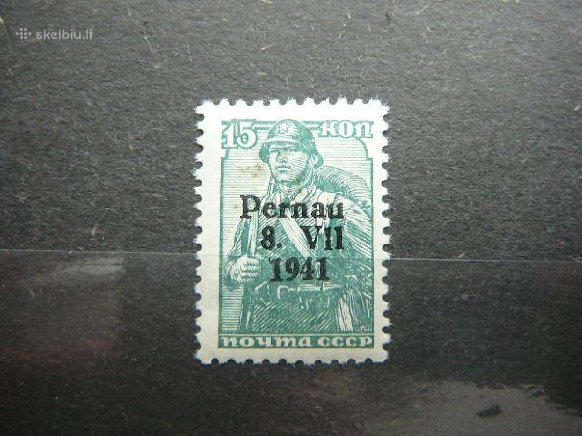 Pernau Estija Vokietija 1941 15k. esp07sp