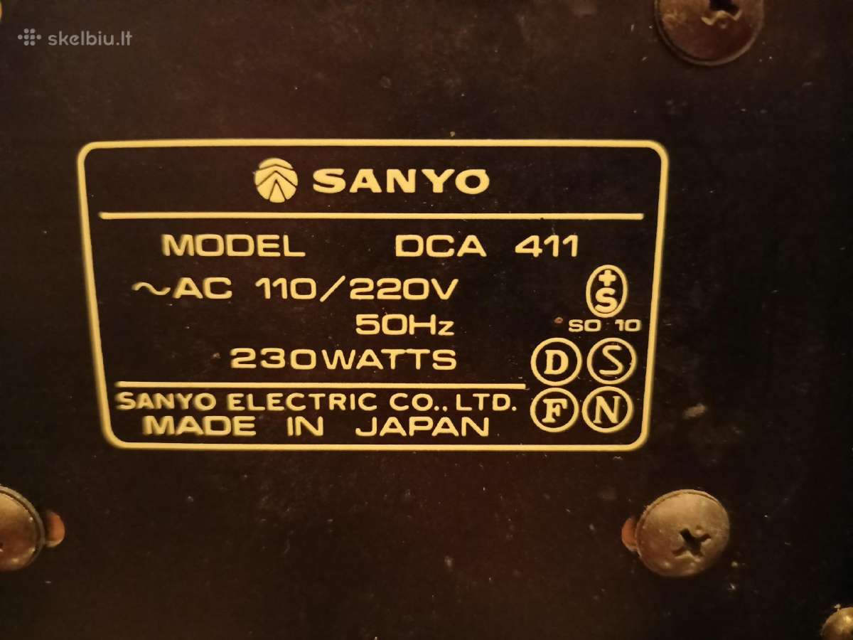Sanyo Dca-411 - nuotraukos Nr. 7