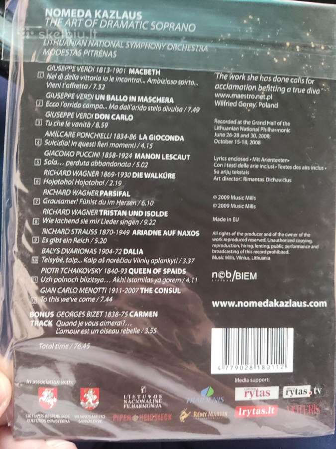 Nomeda Kazlaus - The Art Of Dramatic Soprano CD - nuotraukos Nr. 2