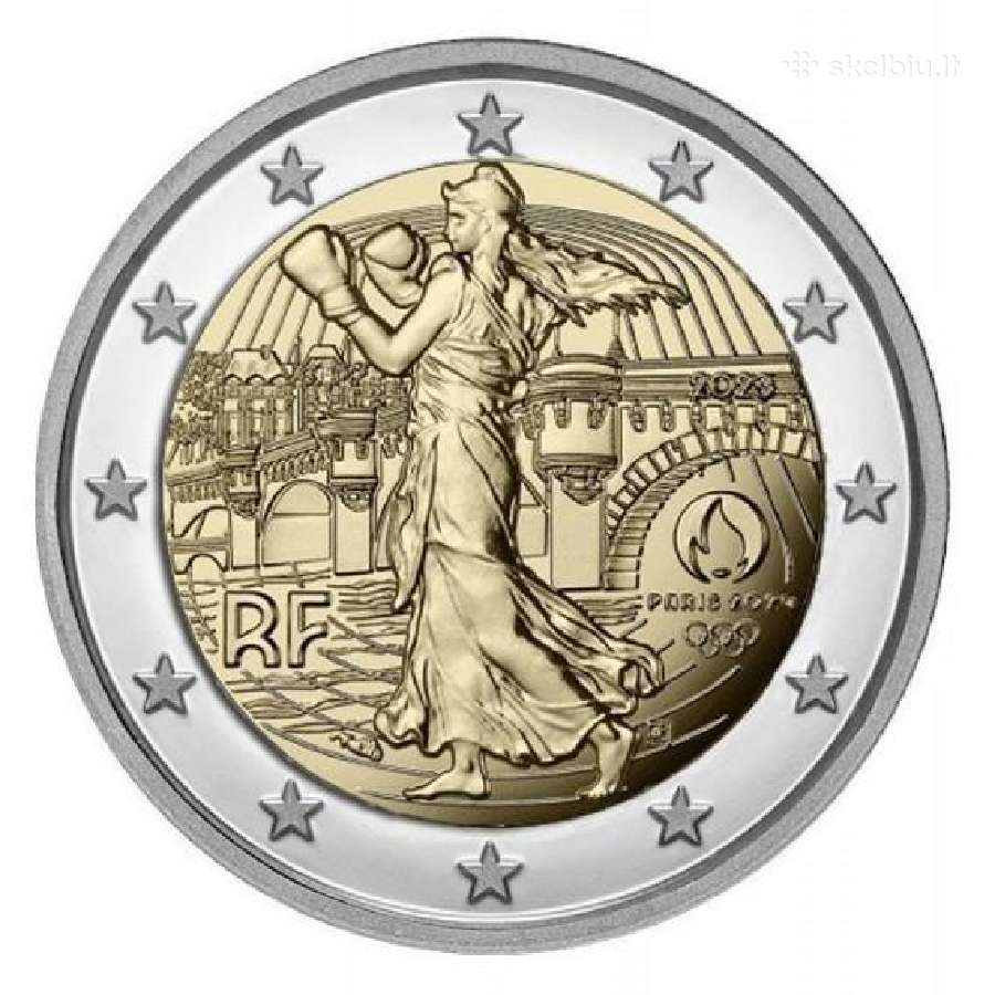 2 eurų Prancūzijos Unc proginės monetos - nuotraukos Nr. 9