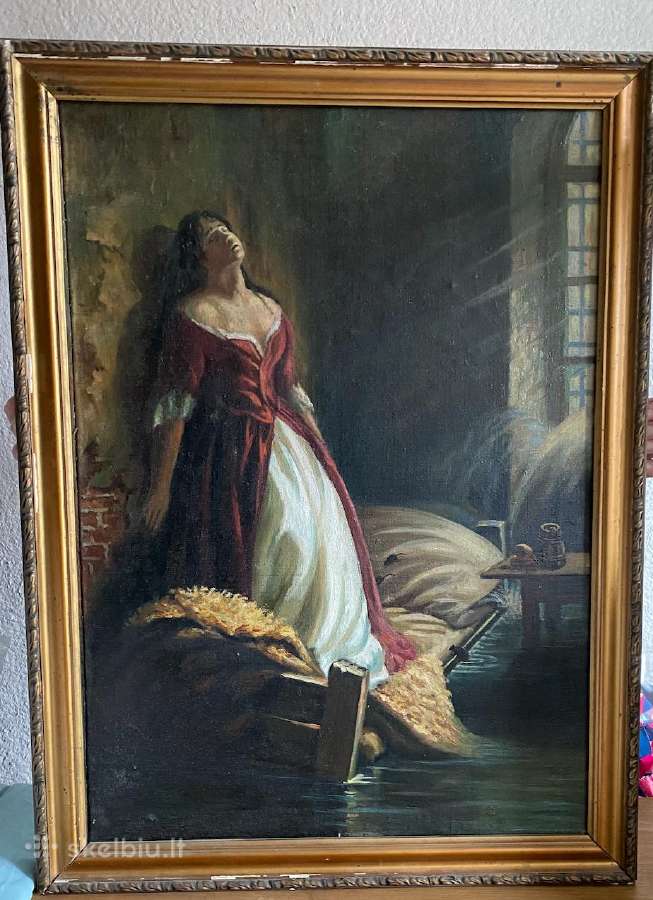Antikvarinis paveikslas: Tarakanova 72x51 cm - nuotraukos Nr. 2