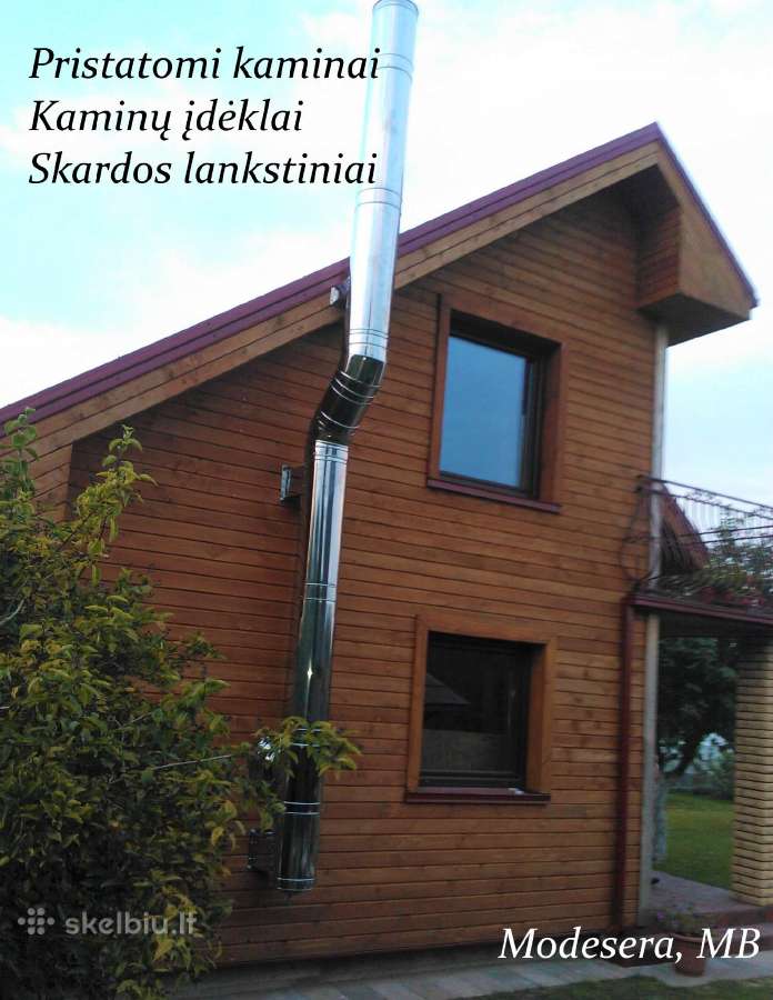 Pristatomi kaminai, kaminų įdėklai, skardos lankst - nuotraukos Nr. 2