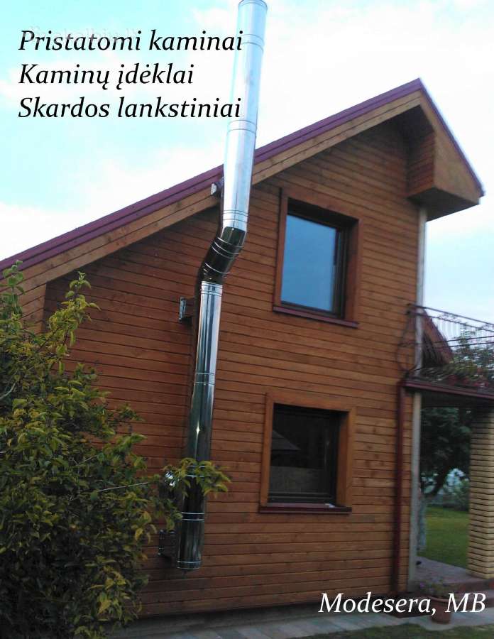 Pristatomi kaminai, kaminų įdėklai, skardos lankst - nuotraukos Nr. 8