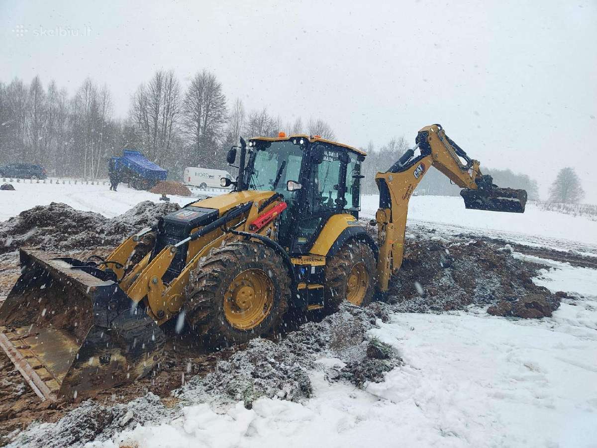 Žemės kasimo darbai mini ekskavatorium 3.8t - nuotraukos Nr. 12