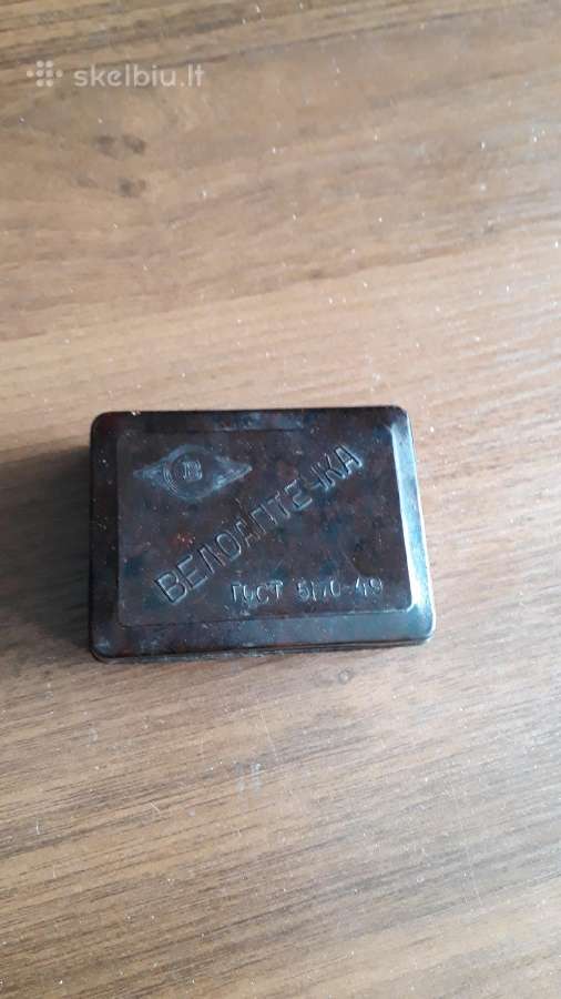 Sovietinis dviračio padangų remonto rinkinys