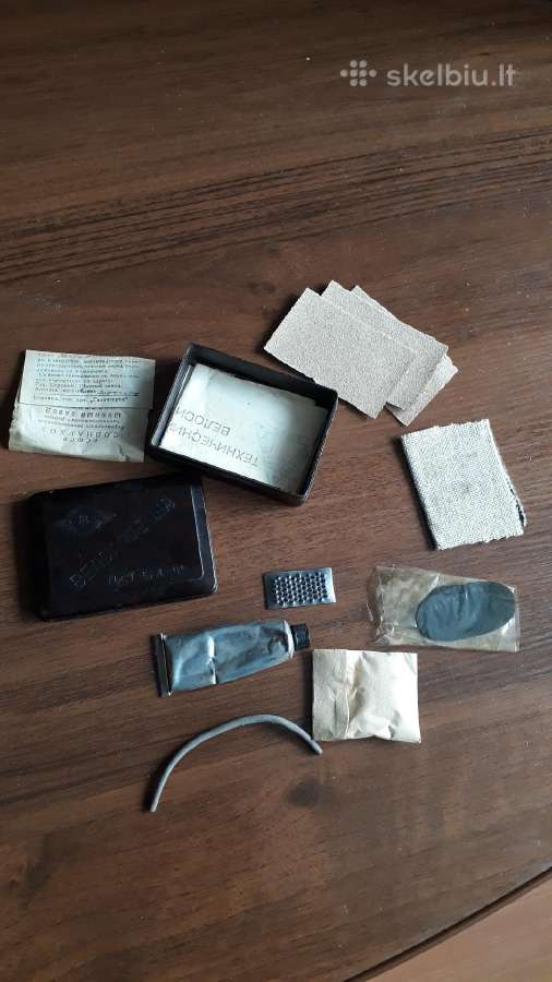 Sovietinis dviračio padangų remonto rinkinys - nuotraukos Nr. 3