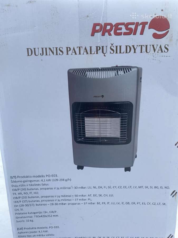 Dujinis šildytuvas 4,1kw Presit Po-e03 - nuotraukos Nr. 2