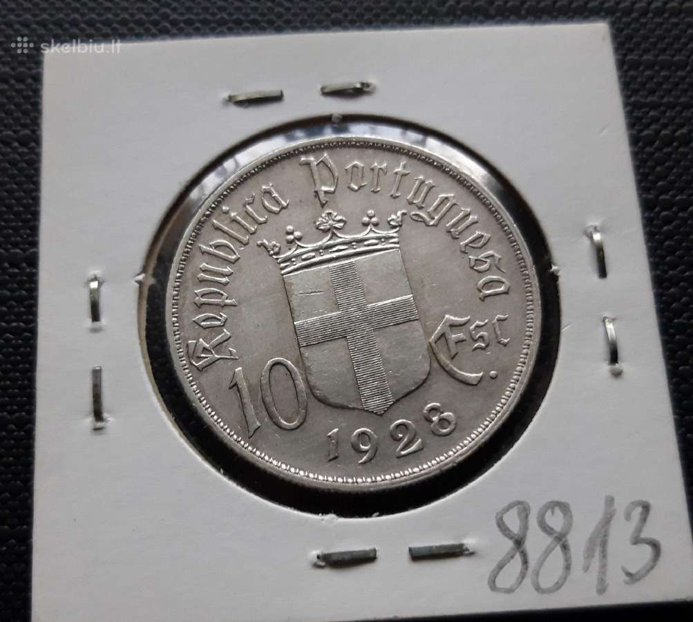 Portugalija 10 escudos 1928 sidabras - nuotraukos Nr. 2