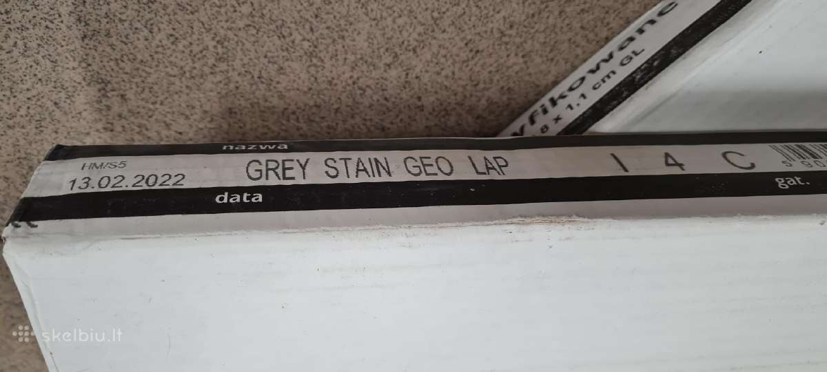 Grey stain geo lappato akmens masės plytelės - nuotraukos Nr. 2