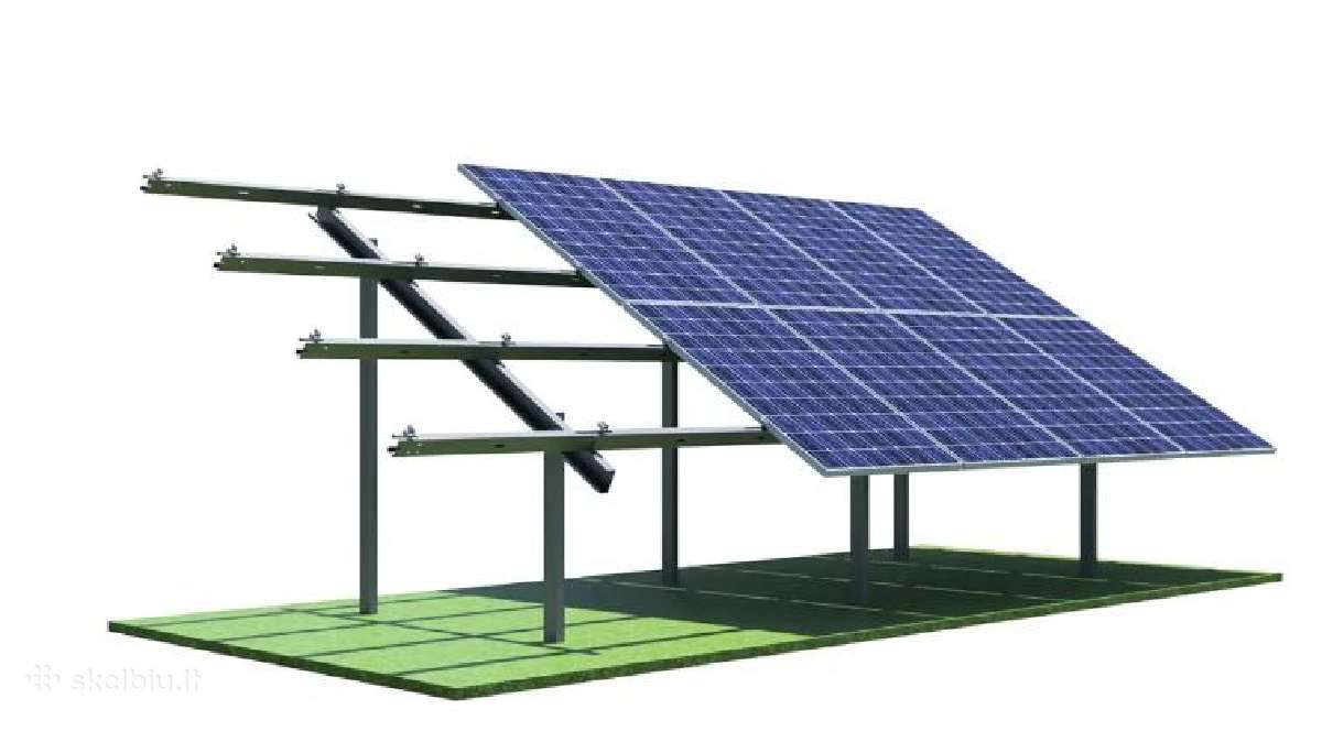 Antžeminė saulės elektrinės konstrukcija - nuotraukos Nr. 6