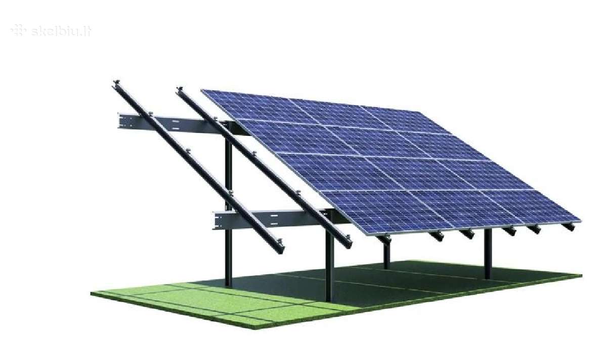 Antžeminė saulės elektrinės konstrukcija - nuotraukos Nr. 7