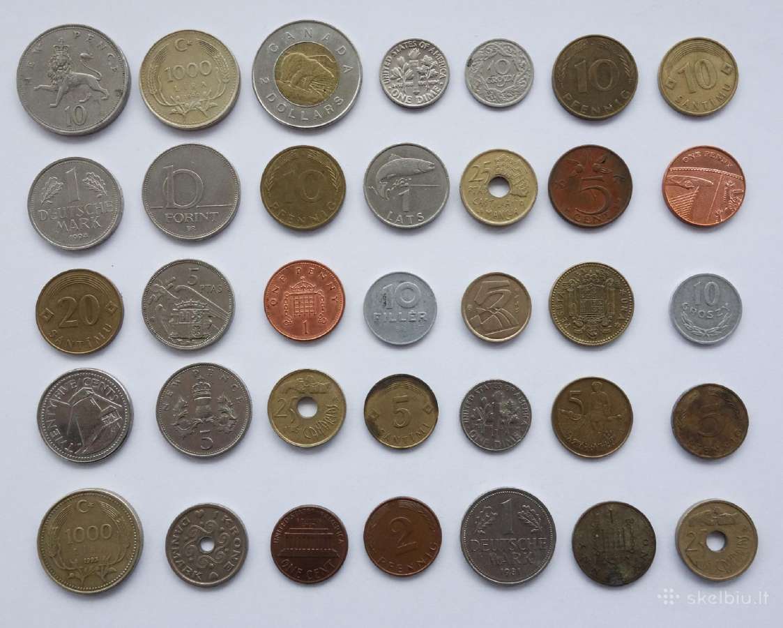 Įvairios Monetos - 83 vnt.