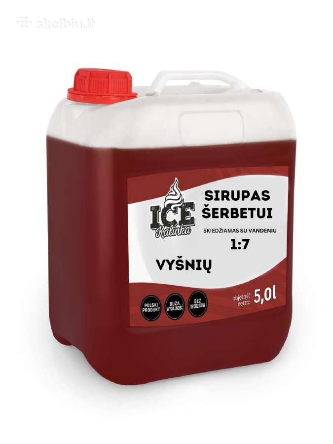 Sirupai Šerbetui 5l - 20 skirtingų skonių! - nuotraukos Nr. 6