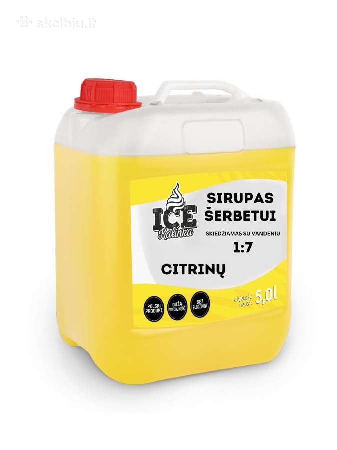Sirupai Šerbetui 5l - 20 skirtingų skonių! - nuotraukos Nr. 13