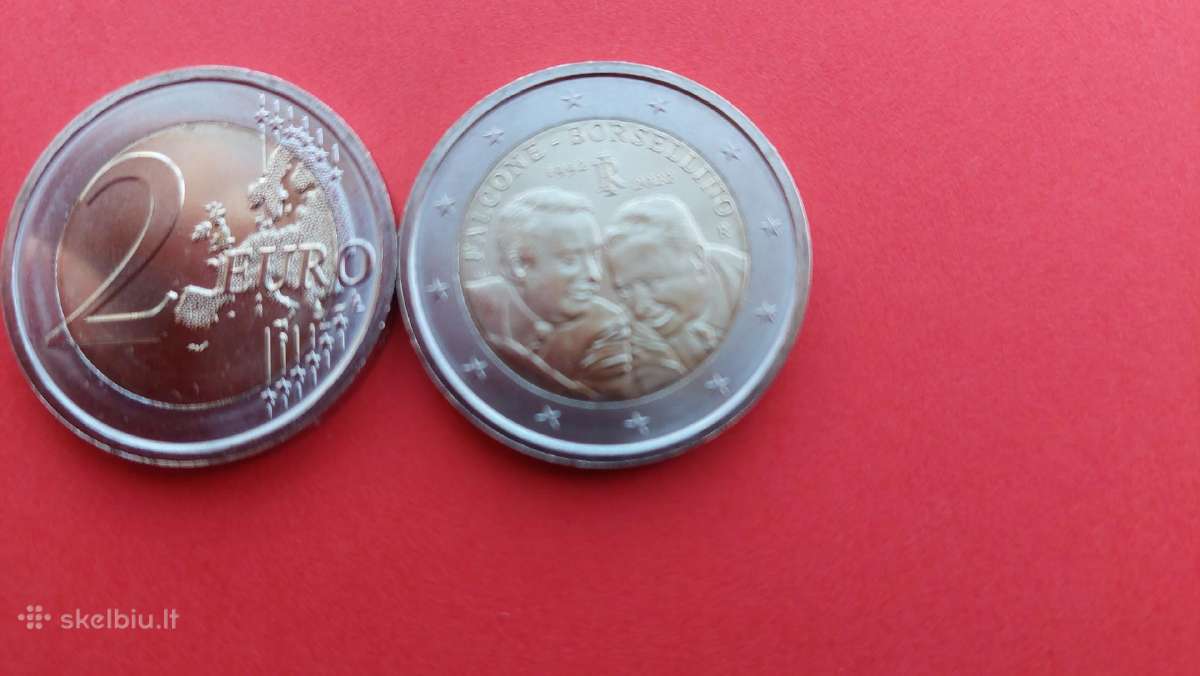 Italija 2022m.2€"falcone ir Borsellino"unc