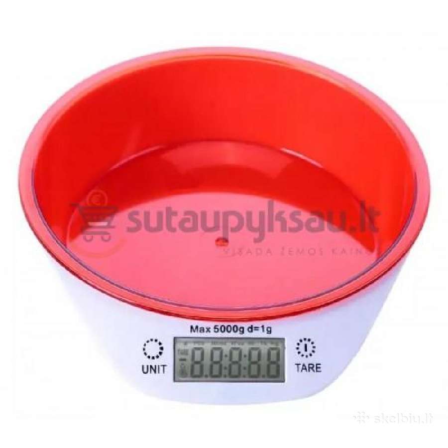 Elektroninės virtuvinės svarstyklės 5kg (8 rūšys) - nuotraukos Nr. 5
