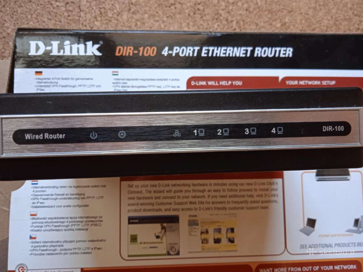 Routeris D-link Dir-100 - nuotraukos Nr. 7