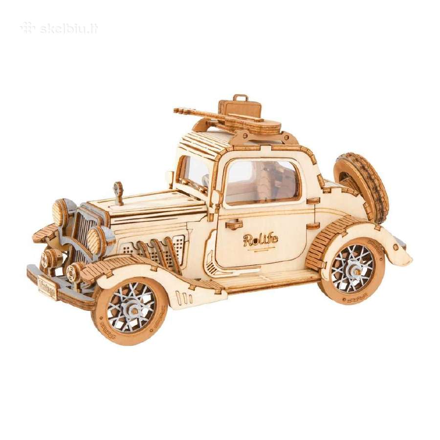 Robotime 3D medinis konstruktorius Vintažinis auto