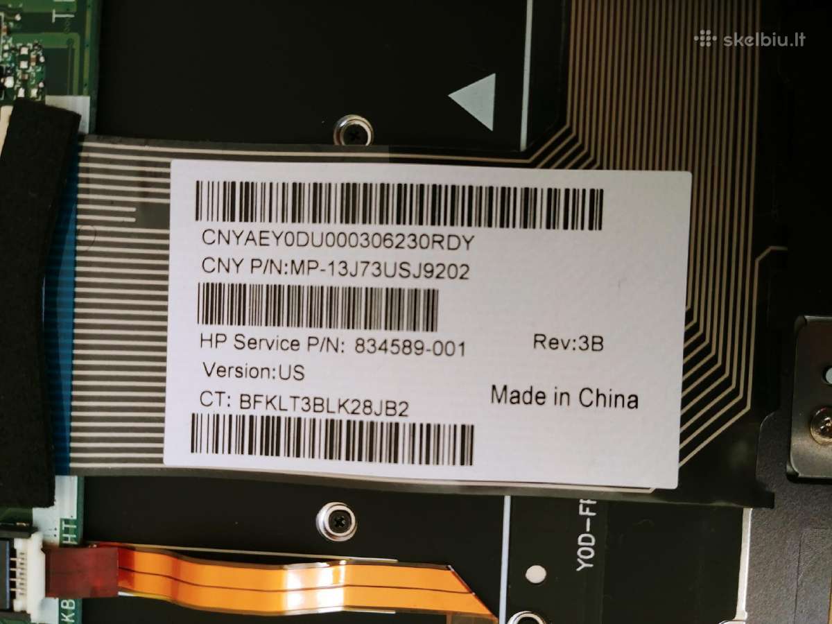 Nupirksiu Hp x360 Spectre (13t-4200) klaviatūrą - nuotraukos Nr. 2