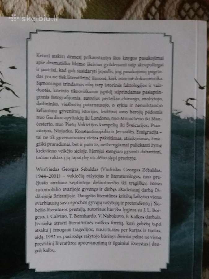 W.g. Sebald Išeiviai 2011 m. - nuotraukos Nr. 3